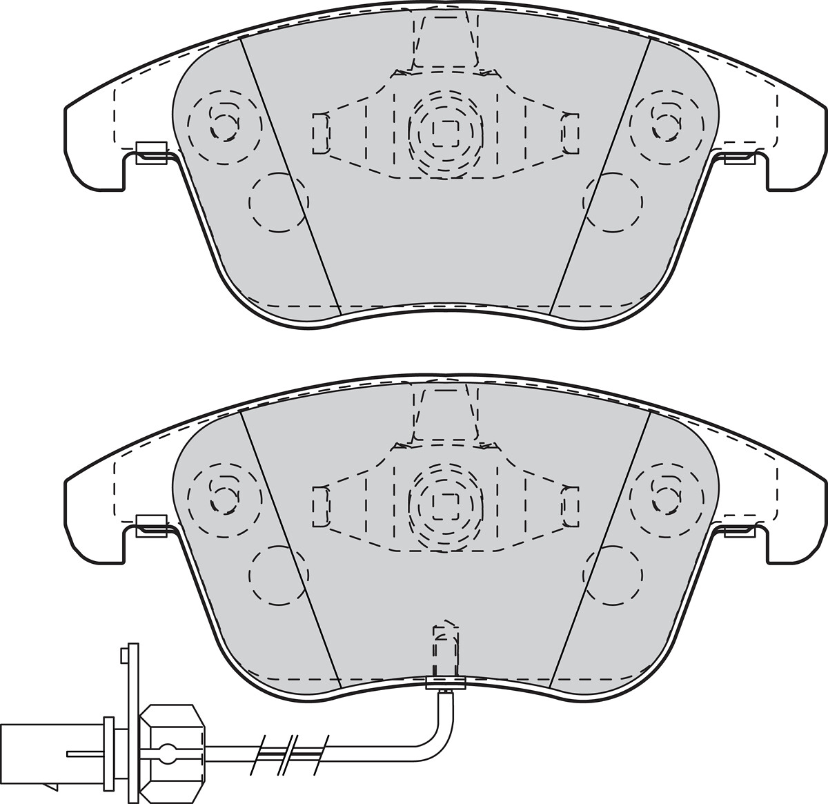 Jeu de 4 plaquettes de frein VALEO ref. 302098